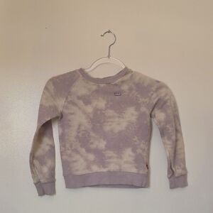 Levi's Cream and Purple Tie-Dye Sweatshirt